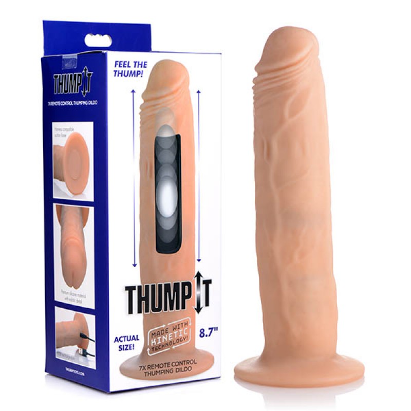 Thump It 7X Remote Control Thumping Dildo - Large